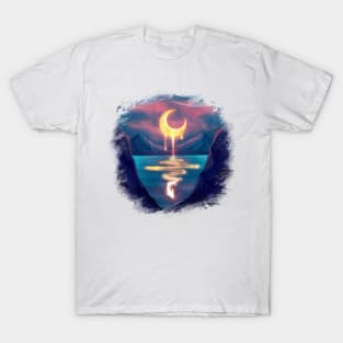 Melting moon T-Shirt